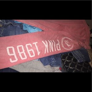 VS pale pink sweats